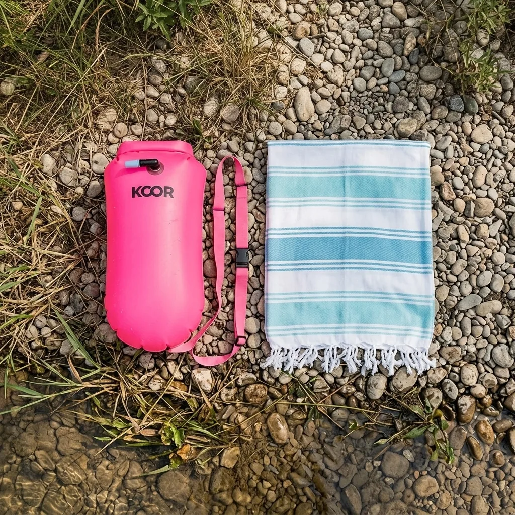 Fluss Schwimmen Bundle, kuratiertes Set am Einsatzort